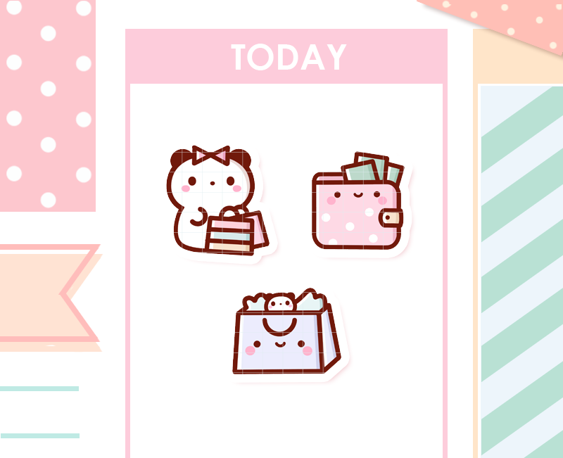 ♡ K059 | shopping stickers