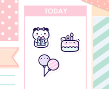 Load image into Gallery viewer, ♡ K009 | birthday stickers
